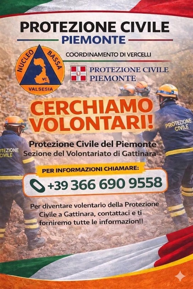 A Gattinara la Protezione Civile cerca nuovi volontari per rafforzare il gruppo locale