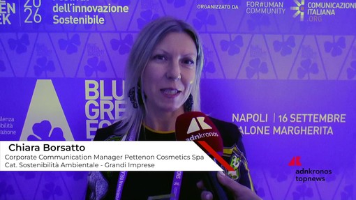 Blue Green Economy Award 2026: Borsatto (Pettenon Cosmetics), "la sostenibilità è nel nostro Dna: il premio ci motiva a fare di più" Blue Green Economy Award 2026: Borsatto (Pettenon Cosmetics), "la sostenibilità è nel nostro Dna: il premio ci motiva a fare di più"
