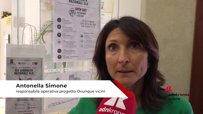Malattie rare: Simone (Aisla), 'Ovunque vicini porta competenze a persone con Sla' Malattie rare: Simone (Aisla), 'Ovunque vicini porta competenze a persone con Sla'