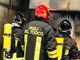 Incendio in uno stabilimento di Santhià