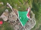 A terra Tricolore italiano e targa spezzata sulla Rocca d'Argimonia, si sospetta l'atto vandalico FOTO