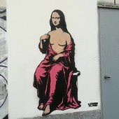 Una Gioconda con doppia mastectomia, il murale a Milano per la Giornata contro il cancro al seno Una Gioconda con doppia mastectomia, il murale a Milano per la Giornata contro il cancro al seno