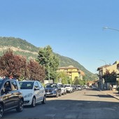 Via Vittorio Veneto a Borgosesia giovedì