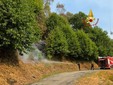 Incendio Monte Barone, continue riaccensioni sopra Le Piane: dieci lanci del Canadair