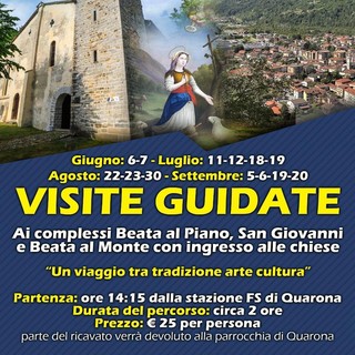 Quarona, visite guidate tra Beata al Piano, San Giovanni e Beata al Monte