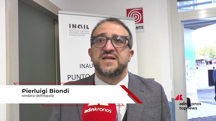 Biondi: "Nuovo centro protesico Inail all'Aquila innalza il livello di civiltà della comunità"