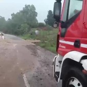 Maltempo in Sardegna, le immagini dei Vigili del Fuoco al lavoro