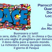 Quarona, sabato sera una veglia di preghiera per la pace nella chiesa parrocchiale Quarona, sabato sera una veglia di preghiera per la pace nella chiesa parrocchiale