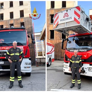 Vigili del Fuoco, il DCS Primino Pareglio va in pensione: una vita dedicata interamente al Comando di Vercelli