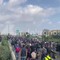 Cortei a Milano, migliaia di manifestanti invadono la tangenziale