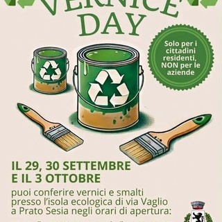 Prato Sesia, tre giornate dedicate al corretto conferimento di vernici e smalti