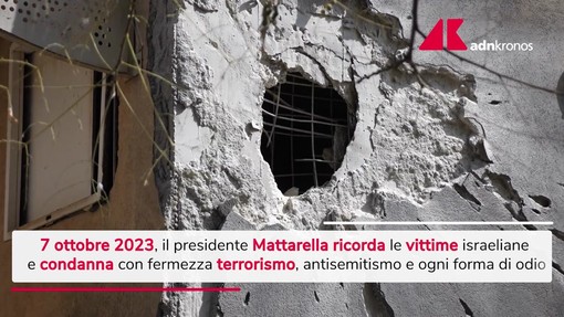 7 ottobre, Mattarella condanna attacco di Hamas e ricorda la crisi a Gaza