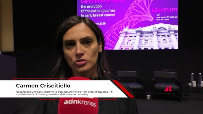 Tumori: mammella, Criscitiello (Humanitas), 'con test genomici meno chemioterapia e più mirata'