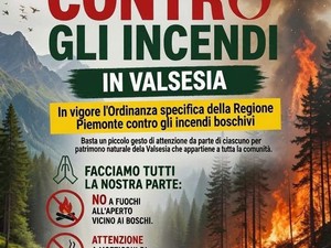 Valsesia, richiamo alla prevenzione contro gli incendi boschivi Valsesia, richiamo alla prevenzione contro gli incendi boschivi