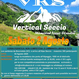 Running: Vertical Seccio 2025, energia e natura in alta quota