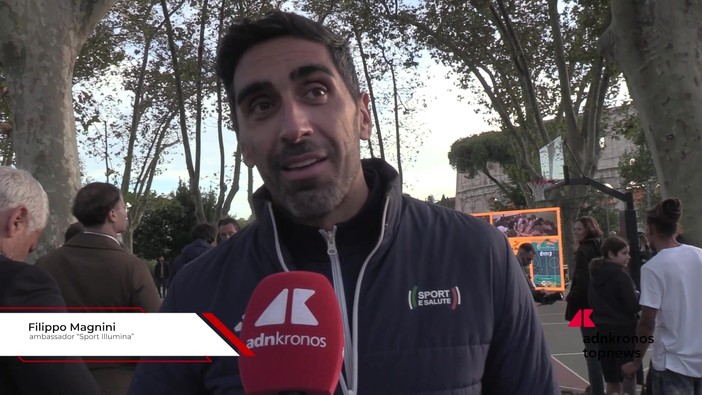 Filippo Magnini a Colle Oppio: "Spazio con energia pazzesca, tanti i ragazzi che ne beneficeranno"