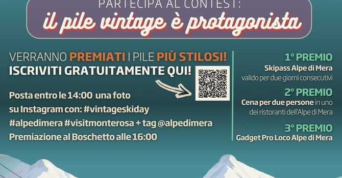 Alpe di Mera, domenica 8 febbraio torna il Vintage Ski Day: in pista con il pile retrò e un contest tutto da vivere
