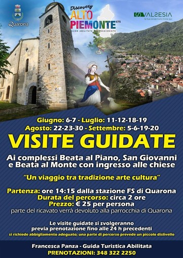 Quarona, visite guidate tra Beata al Piano, San Giovanni e Beata al Monte