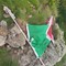 A terra Tricolore italiano e targa spezzata sulla Rocca d'Argimonia, si sospetta l'atto vandalico FOTO