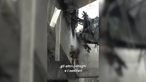 Otto anni fa il crollo del Ponte Morandi, il ricordo del vigile del fuoco: "Sembrava caduta una bomba" Otto anni fa il crollo del Ponte Morandi, il ricordo del vigile del fuoco: "Sembrava caduta una bomba"