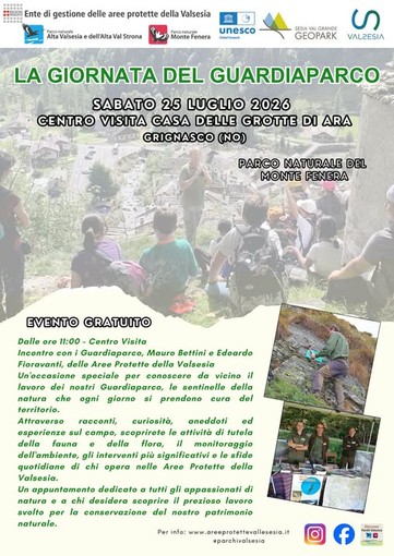 Grignasco, alla Casa delle Grotte di Ara arriva la Giornata del Guardiaparco Grignasco, alla Casa delle Grotte di Ara arriva la Giornata del Guardiaparco