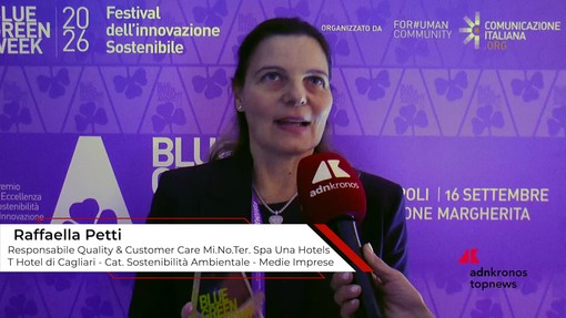 Blue Green Economy Award 2026: Patti (UNA Hotels): 'sostenibilità e competitività possono andare di pari passo' Blue Green Economy Award 2026: Patti (UNA Hotels): 'sostenibilità e competitività possono andare di pari passo'