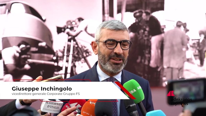 Inchingolo (Gruppo FS): "Onore presentare nuovo spot alla Festa del Cinema di Roma, ferrovie raccontano storia dell'Italia" Inchingolo (Gruppo FS): "Onore presentare nuovo spot alla Festa del Cinema di Roma, ferrovie raccontano storia dell'Italia"