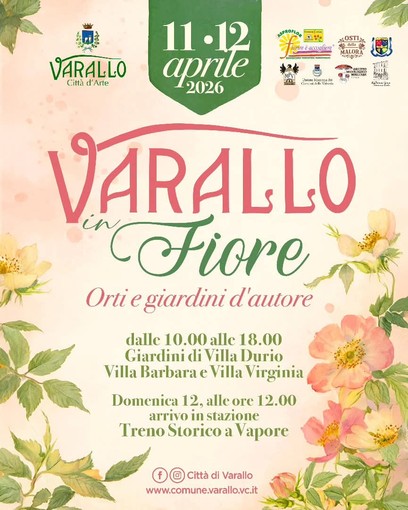Varallo in Fiore torna ad aprile con orti e giardini d’autore nel cuore della città