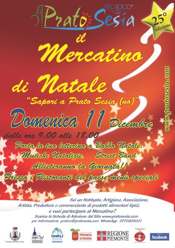 A Prato Sesia in preparazione il mercatino di Natale dell'11 dicembre