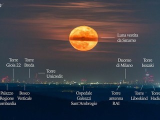 La Luna Rossa che attraversa lo skyline di Milano è nata sulle alture di Nebbiuno FOTO Valerio Minato