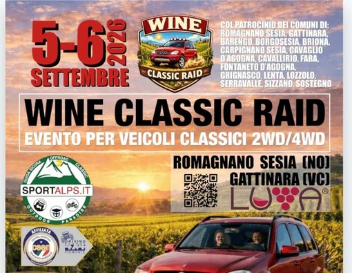 Romagnano Sesia, il Wine Classic Raid raddoppia: due giorni tra motori storici e territorio Romagnano Sesia, il Wine Classic Raid raddoppia: due giorni tra motori storici e territorio