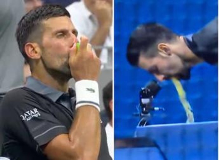 US Open, Djokovic e i problemi fisici: vomito e inalatore in campo