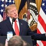 Trump, l'omaggio a Cristoforo Colombo e le battute: "Il mio amico Pavarotti..."