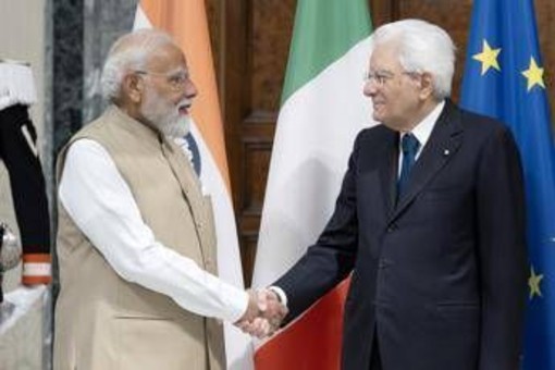Mattarella incontra Modi: "Intensificare al massimo la nostra collaborazione"