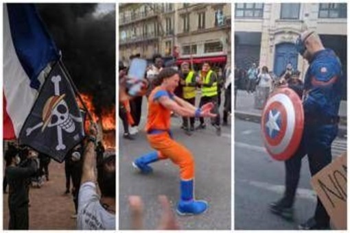 One Piece, Goku e i supereroi: anche i cosplayer scendono in piazza in Francia One Piece, Goku e i supereroi: anche i cosplayer scendono in piazza in Francia