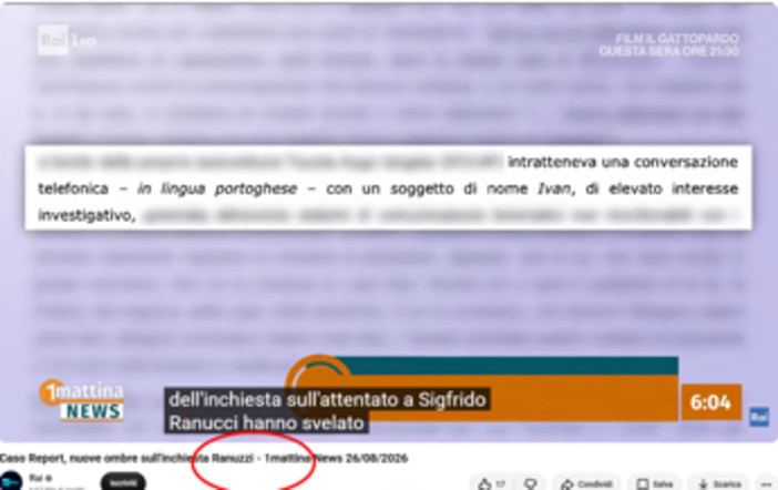 Ranucci diventa Ranuzzi sul canale Youtube di RaiPlay: si scatena l'ironia del web