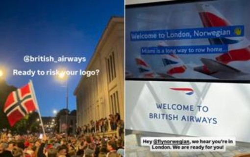 Inghilterra-Norvegia, decolla la sfida tra compagnie aeree: spunta la scommessa Inghilterra-Norvegia, decolla la sfida tra compagnie aeree: spunta la scommessa