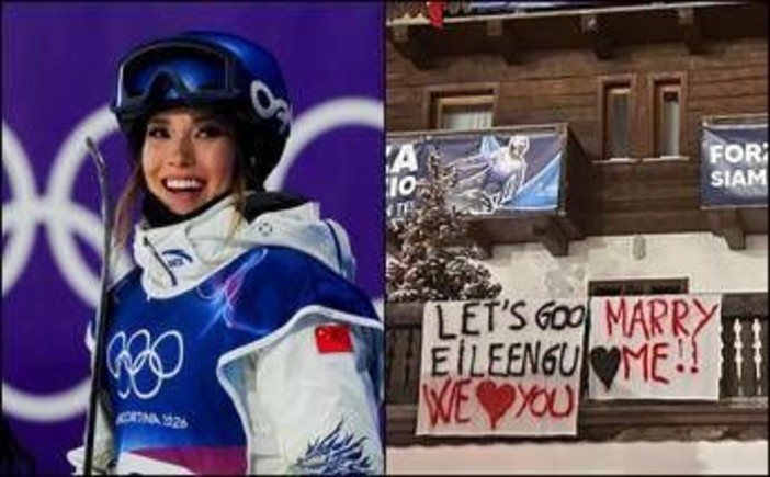 "Eileen Gu ti amo, sposami": Livigno 'pazza' per la stella del freestyle alle Olimpiadi "Eileen Gu ti amo, sposami": Livigno 'pazza' per la stella del freestyle alle Olimpiadi