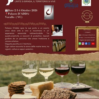 Varallo, dal 2 al 4 ottobre Palazzo d’Adda ospita la terza edizione di WINEART
