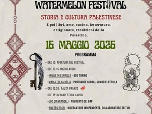 A Varallo il Watermelon Festival dedicato alla storia e alla cultura palestinese A Varallo il Watermelon Festival dedicato alla storia e alla cultura palestinese