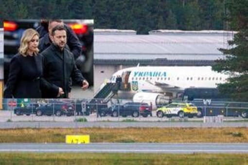L'aereo di Zelensky "ha rischiato di essere colpito da un drone in volo per Oslo"