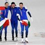 Milano Cortina, oro Italia in inseguimento squadre pattinaggio velocità: chi sono i campioni olimpici Ghiotto, Giovannini e Malfatti