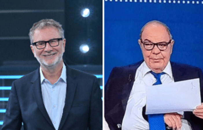 Fazio a 'Tale e Quale Show', Conti gli chiede di imitare Vespa e lui: "Vuoi che cada dalle scale?" Fazio a 'Tale e Quale Show', Conti gli chiede di imitare Vespa e lui: "Vuoi che cada dalle scale?"