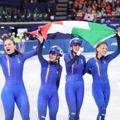 Arianna Fontana medaglia con la staffetta e record davanti a Meloni Arianna Fontana medaglia con la staffetta e record davanti a Meloni