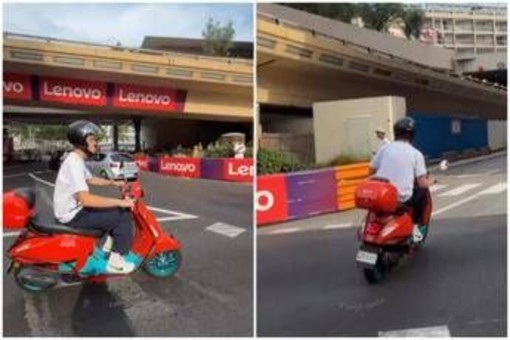 Sinner, relax a Montecarlo: 'paparazzato'... in vespa
