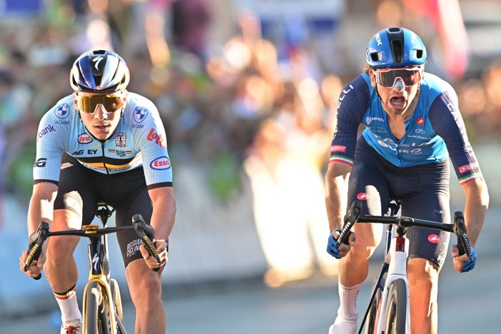 Evenepoel campione d’Europa, beffato per un soffio Ciccone Evenepoel campione d’Europa, beffato per un soffio Ciccone