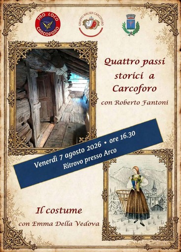 Carcoforo, weekend tra storia walser e Festa della Madonna della Neve Carcoforo, weekend tra storia walser e Festa della Madonna della Neve